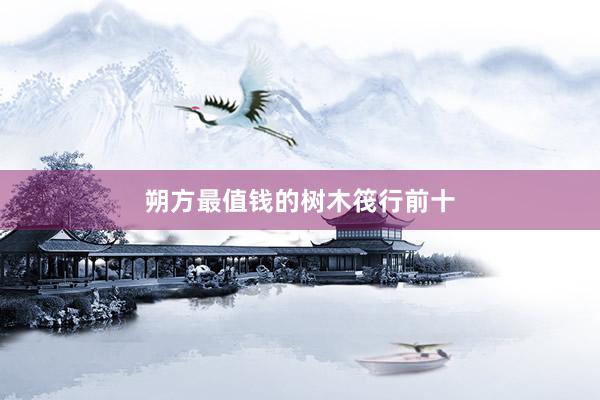 朔方最值钱的树木筏行前十